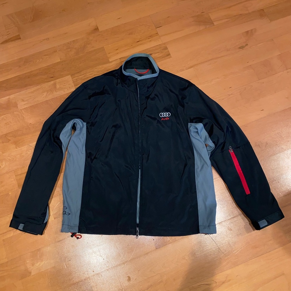 Audi Port Authority Black Grey Red Performance Athletic Jacket